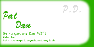 pal dan business card